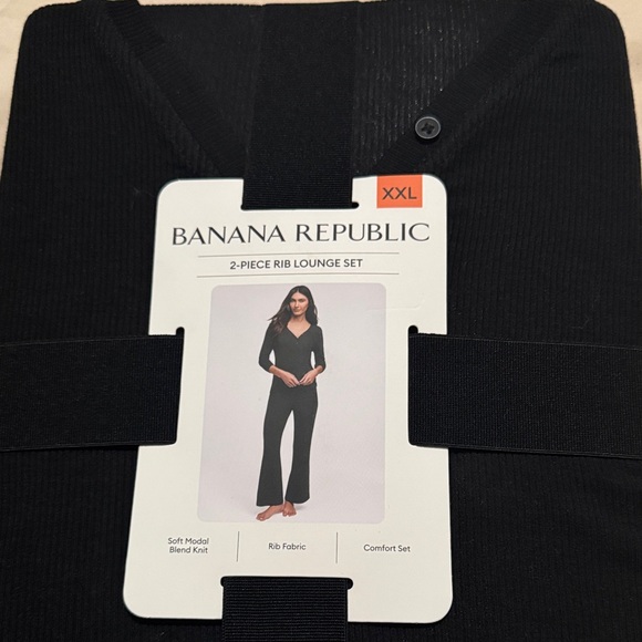 Banana Republic Pants - Banana Republic Black Ribbed Jumpsuit